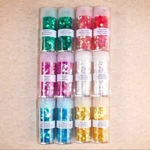 RARE NIB Martha Stewart Hearts & Stars Glitter